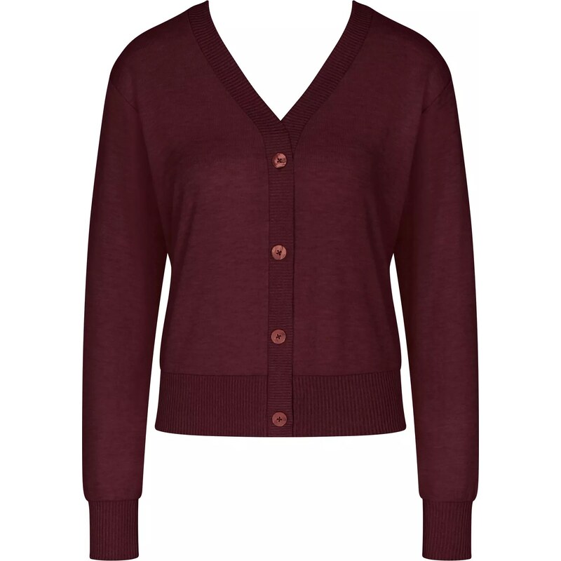 Triumph Dámský svetr Thermal JUMPER CARDIGAN vínový
