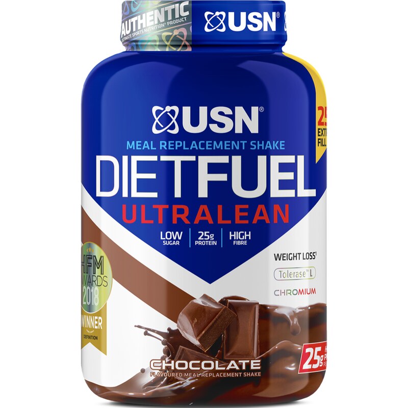 Proteinové prášky USN Diet Fuel Ultralean čokoláda 1kg un105