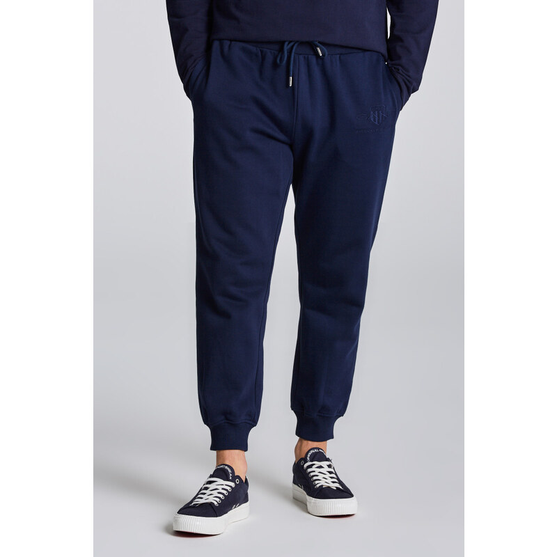 TEPLÁKY GANT REG TONAL SHIELD SWEAT PANTS modrá XS