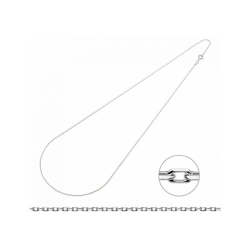 Nefertitis Stříbrný řetízek fazetovaný Rolo Ag 925 1,4 mm, délka 60 cm 111289444