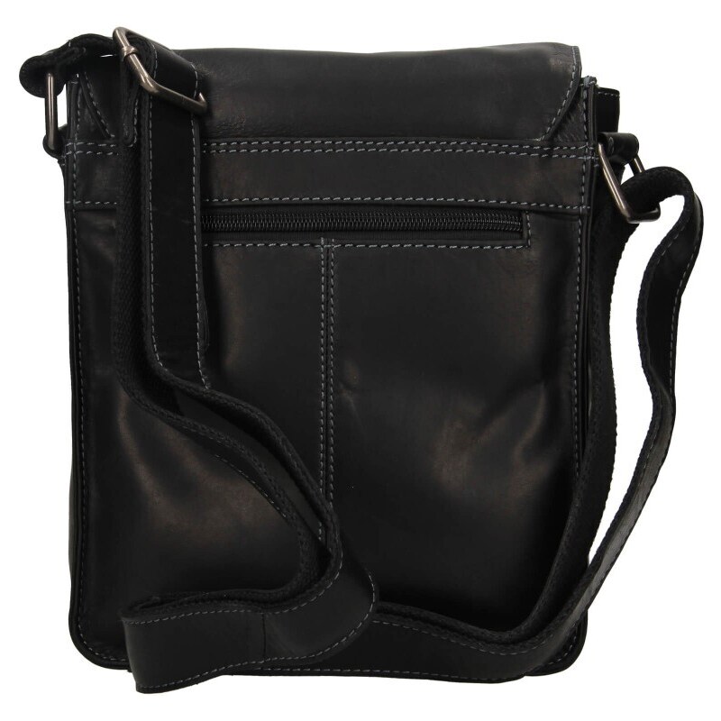 Lagen Pánská kožená taška přes rameno BLC/221-1647 černá