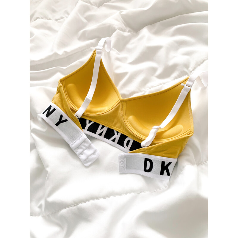 DKNY Cozy Boyfriend push-up podprsenka - GoldenROD