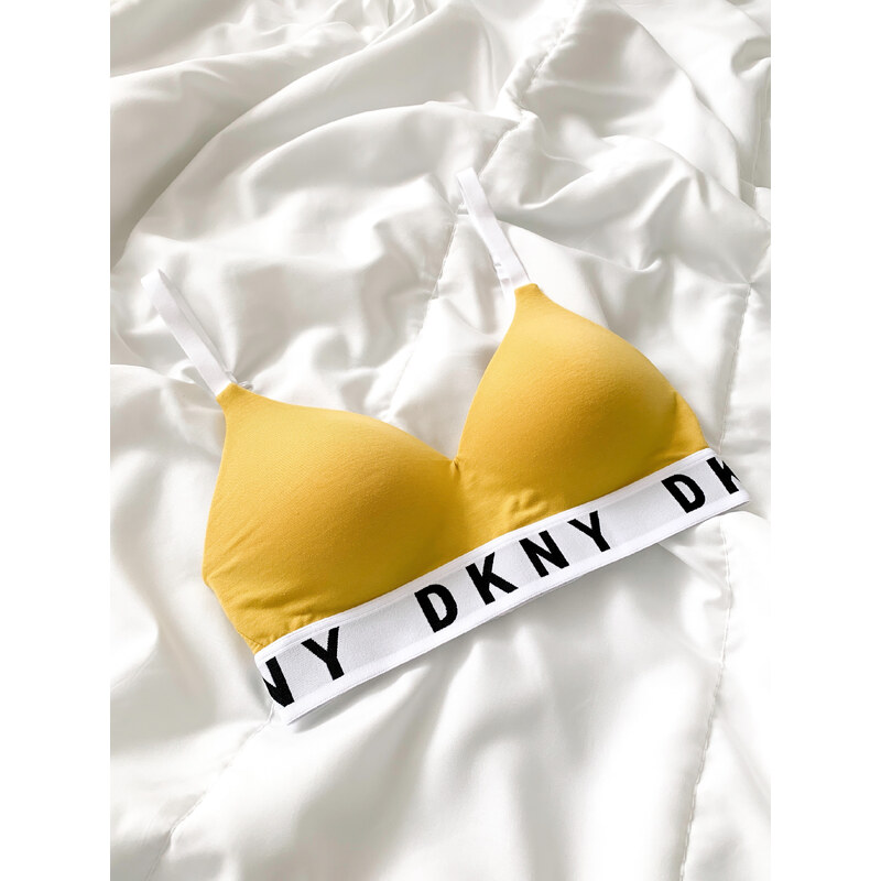 DKNY Cozy Boyfriend push-up podprsenka - GoldenROD