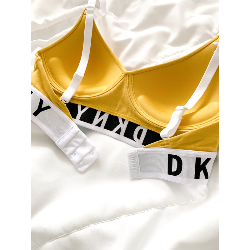 DKNY Cozy Boyfriend push-up podprsenka - GoldenROD