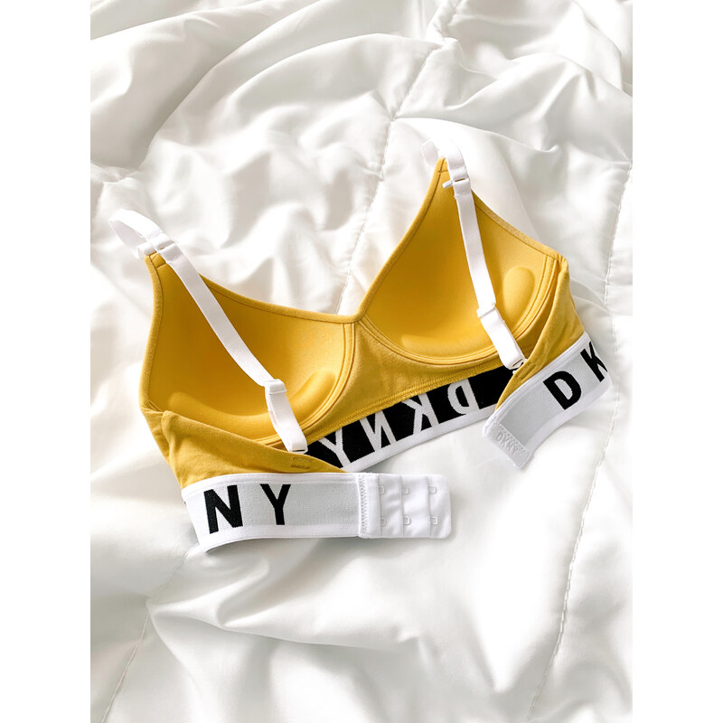 DKNY Cozy Boyfriend push-up podprsenka - GoldenROD