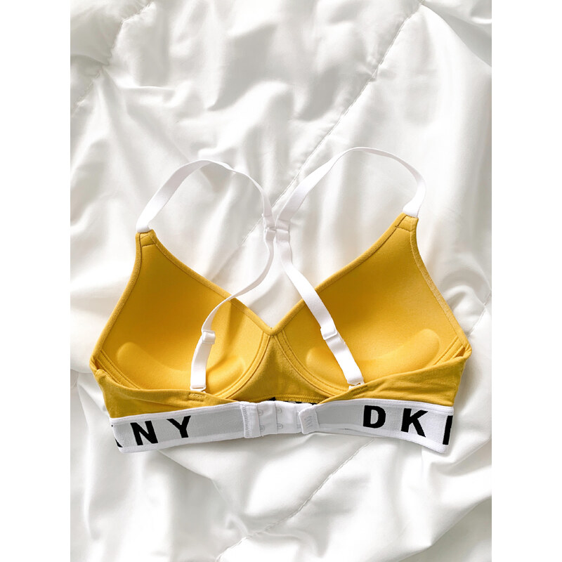 DKNY Cozy Boyfriend push-up podprsenka - GoldenROD