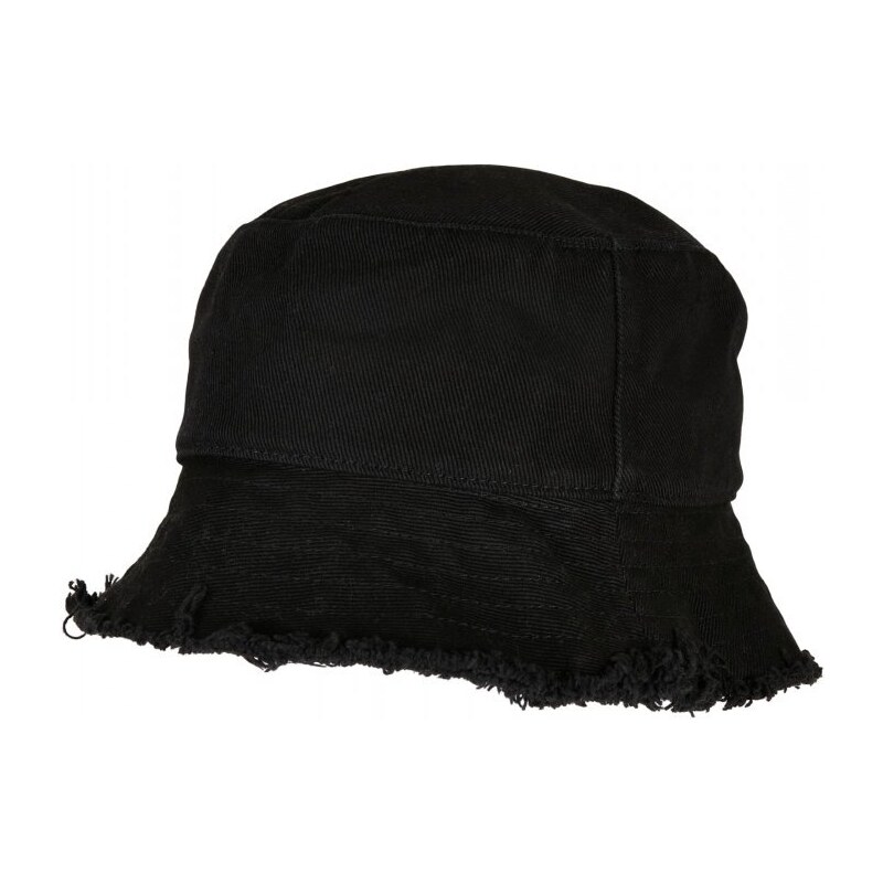 URBAN CLASSICS Open Edge Bucket Hat - black