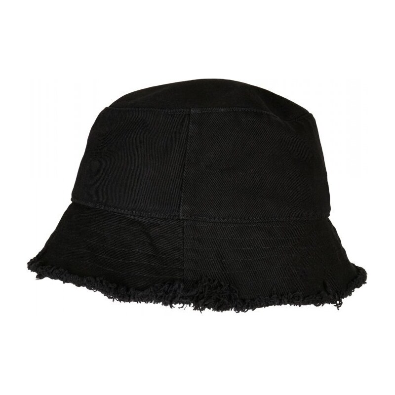URBAN CLASSICS Open Edge Bucket Hat - black