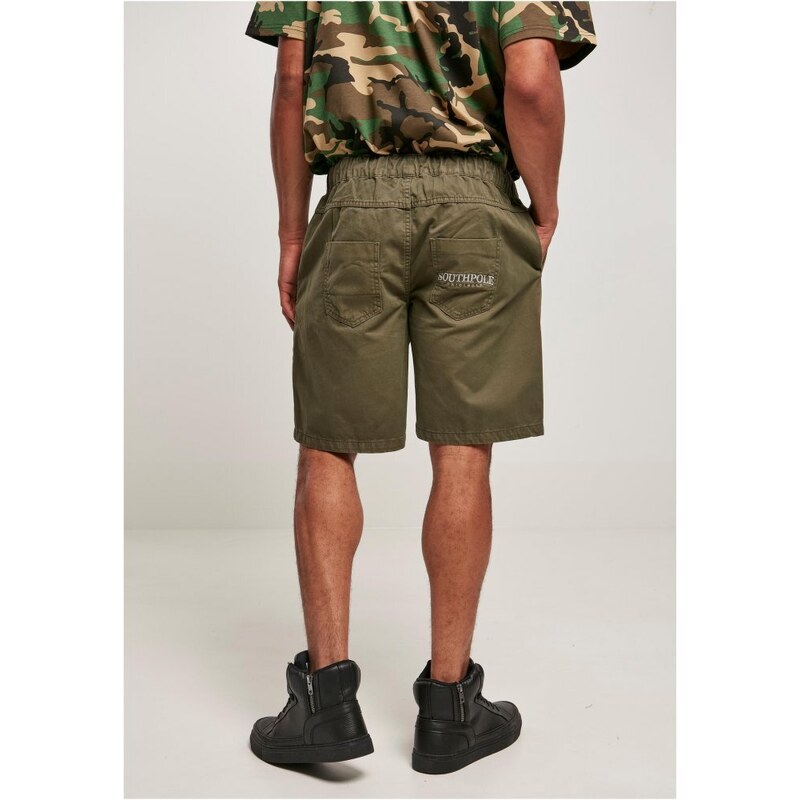 Southpole Twill Shorts - olive