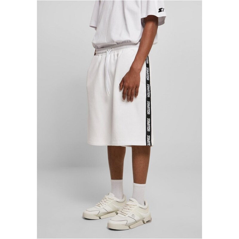 Starter Tape Track Shorts - white