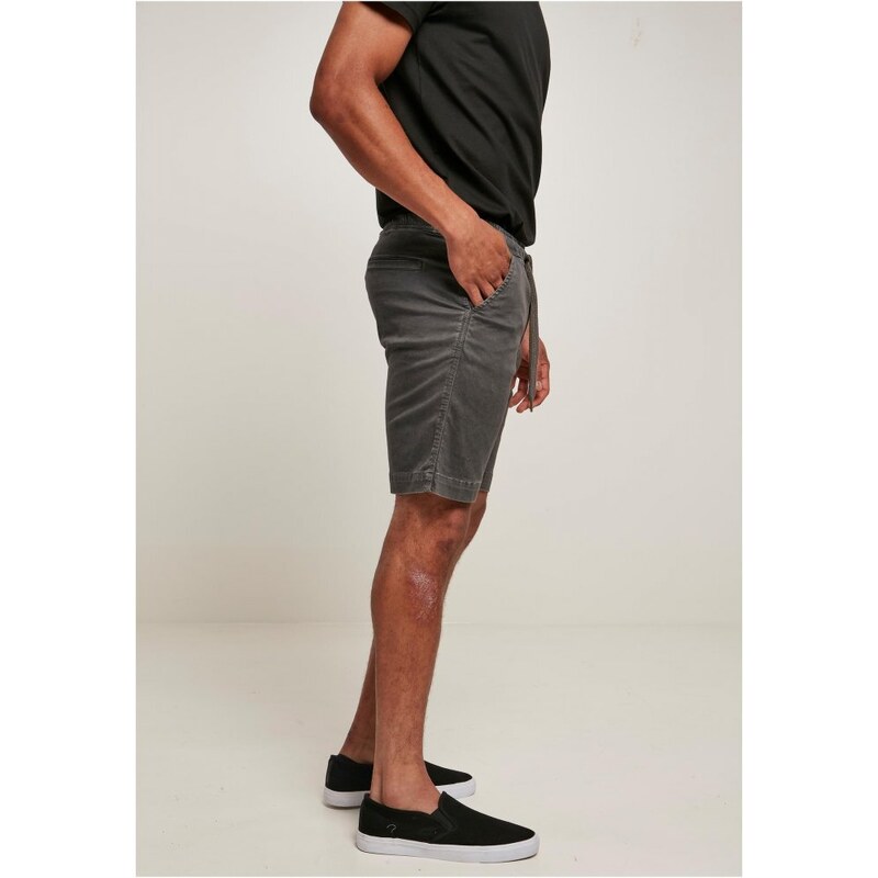 Pánské kraťasy Urban Classics Stretch Twill Joggshorts - tmavě šedé