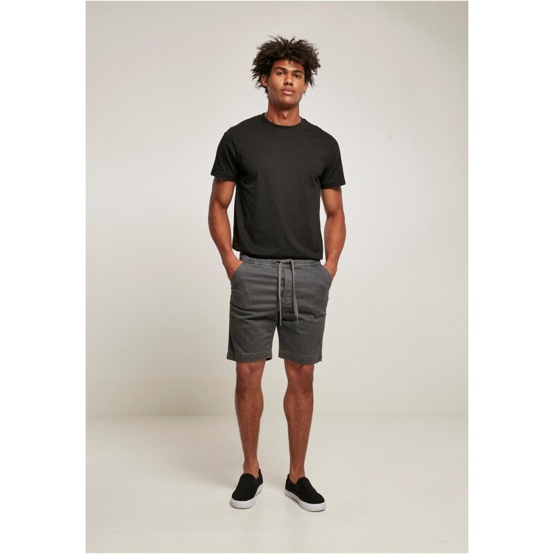 Pánské kraťasy Urban Classics Stretch Twill Joggshorts - tmavě šedé