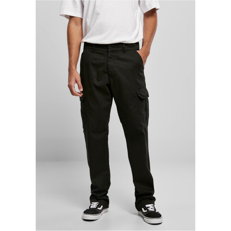 URBAN CLASSICS Straight Leg Cargo Pants - black