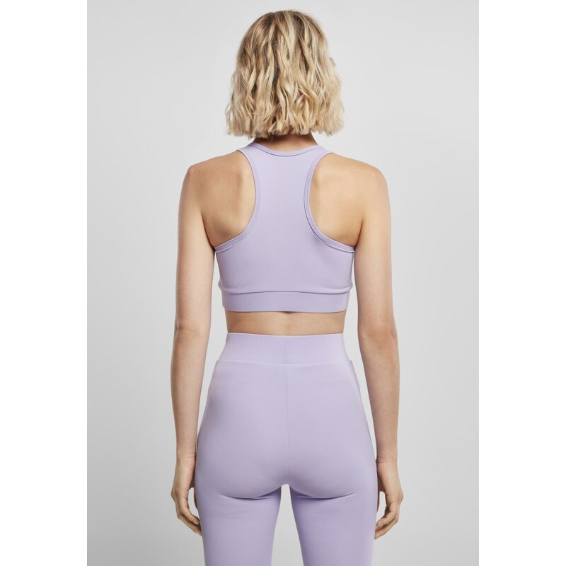 URBAN CLASSICS Ladies High Neck Tech Bra - lavender