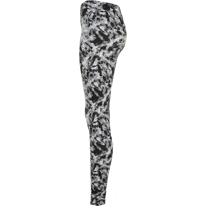 URBAN CLASSICS Ladies Soft AOP Leggings - blackfading