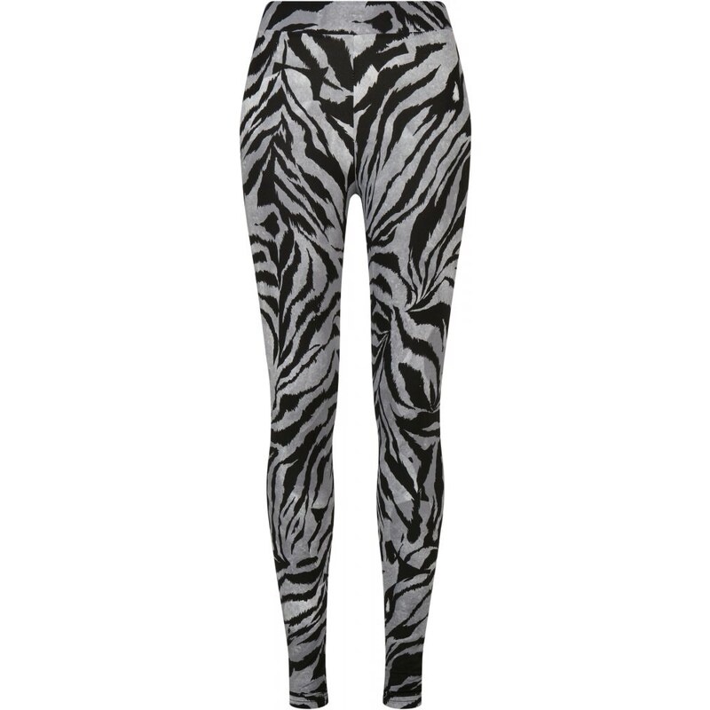 URBAN CLASSICS Ladies Soft AOP Leggings - blackzebra