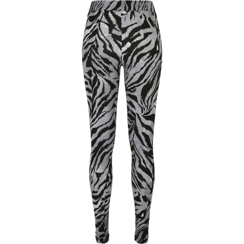 URBAN CLASSICS Ladies Soft AOP Leggings - blackzebra