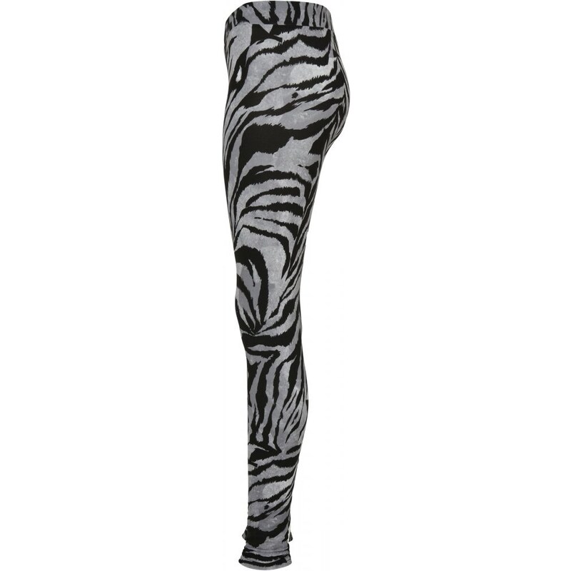 URBAN CLASSICS Ladies Soft AOP Leggings - blackzebra