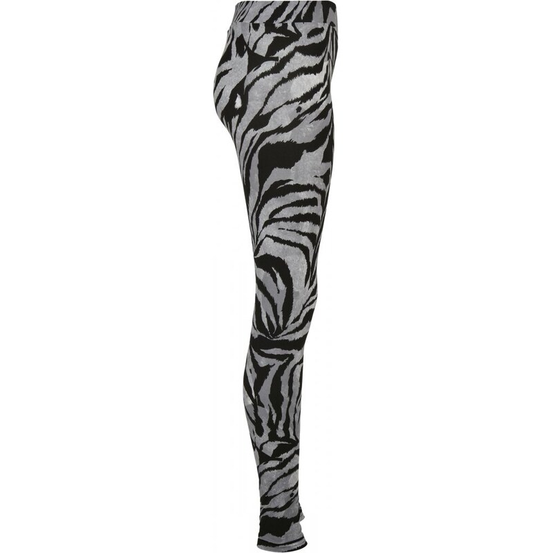 URBAN CLASSICS Ladies Soft AOP Leggings - blackzebra