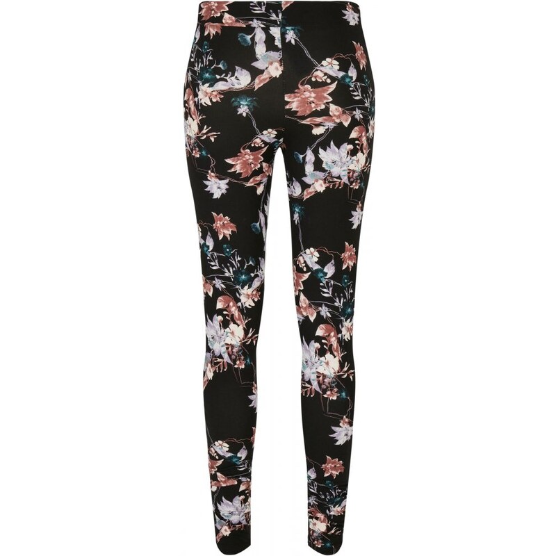 URBAN CLASSICS Ladies Soft AOP Leggings - blacksoftflower