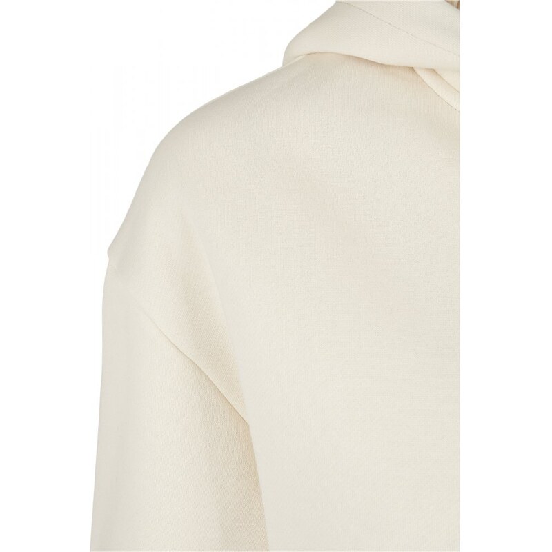 URBAN CLASSICS Ladies Short Oversized Zip Jacket - whitesand