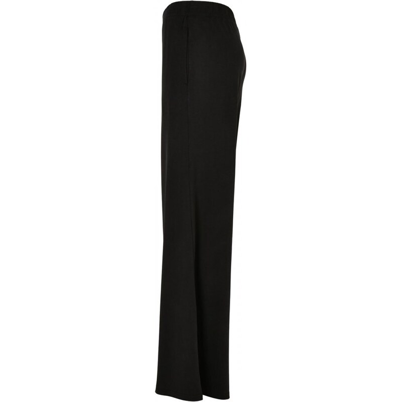 URBAN CLASSICS Ladies Modal Wide Leg Pants - black