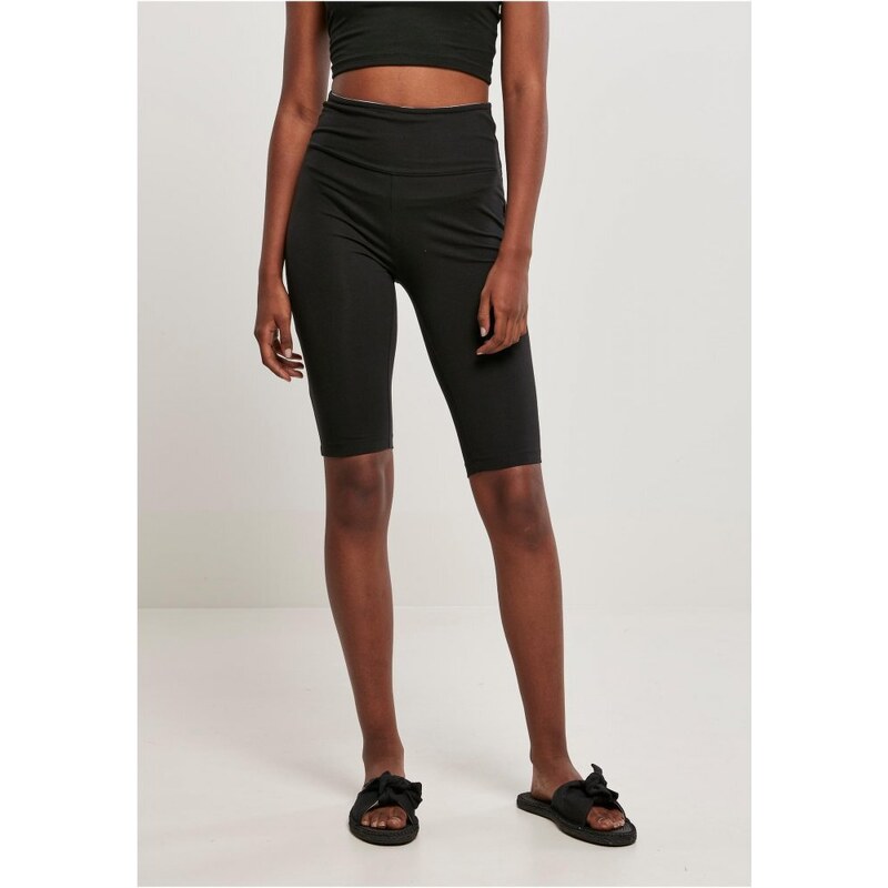 URBAN CLASSICS Ladies Organic Stretch Jersey Cycle Shorts - black