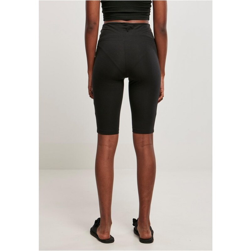 URBAN CLASSICS Ladies Organic Stretch Jersey Cycle Shorts - black