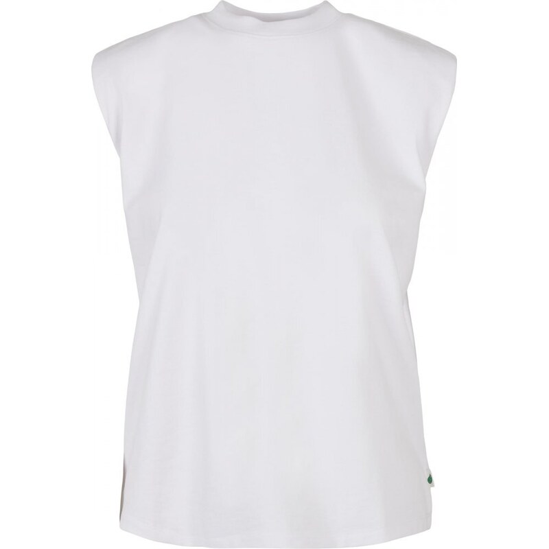 URBAN CLASSICS Ladies Organic Heavy Padded Shoulder Tank Top - white 109396638