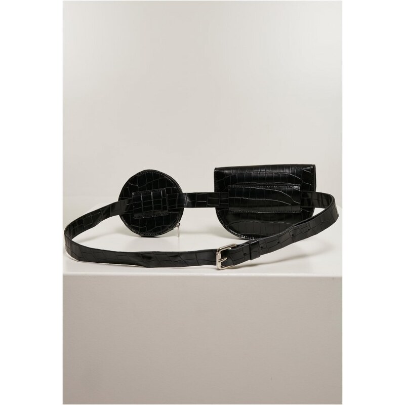 URBAN CLASSICS Croco Synthetic Leather Double Beltbag