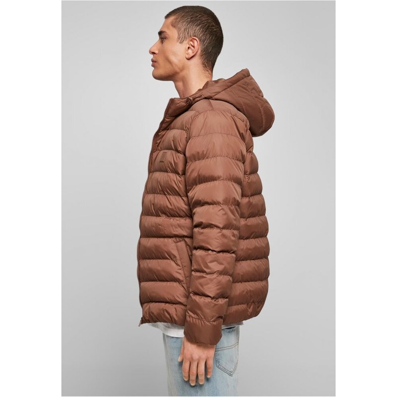 Pánská zimní bunda Urban Classics Basic Bubble - hnědá