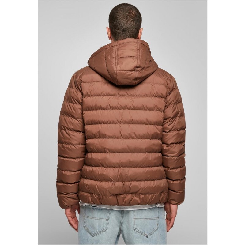 Pánská zimní bunda Urban Classics Basic Bubble - hnědá