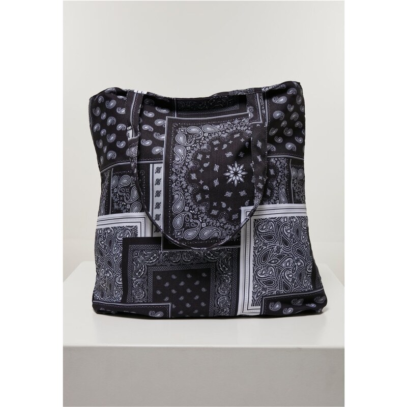 URBAN CLASSICS Bandana Patchwork Print Tote Bag