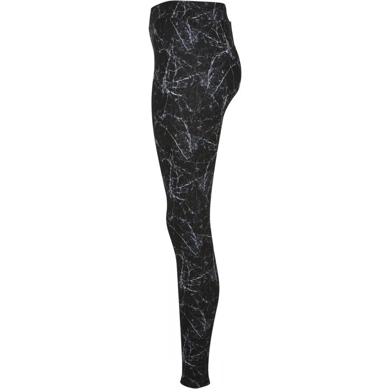 URBAN CLASSICS Ladies Soft AOP Leggings - blackmarble