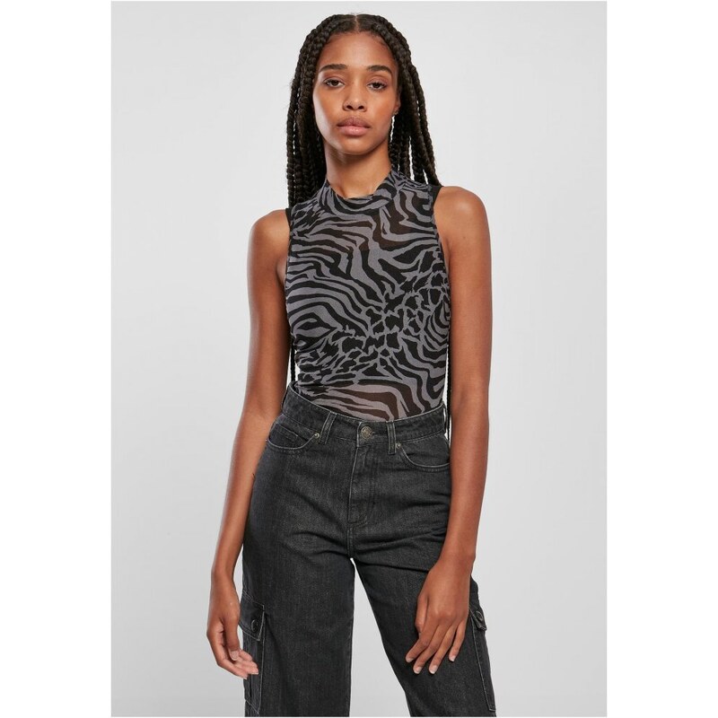 Body Urban Classics Ladies Sleeveless Mesh Body - asphalt/black