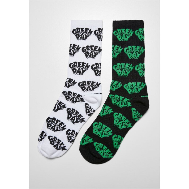 MERCHCODE Green Day Socks 2-Pack