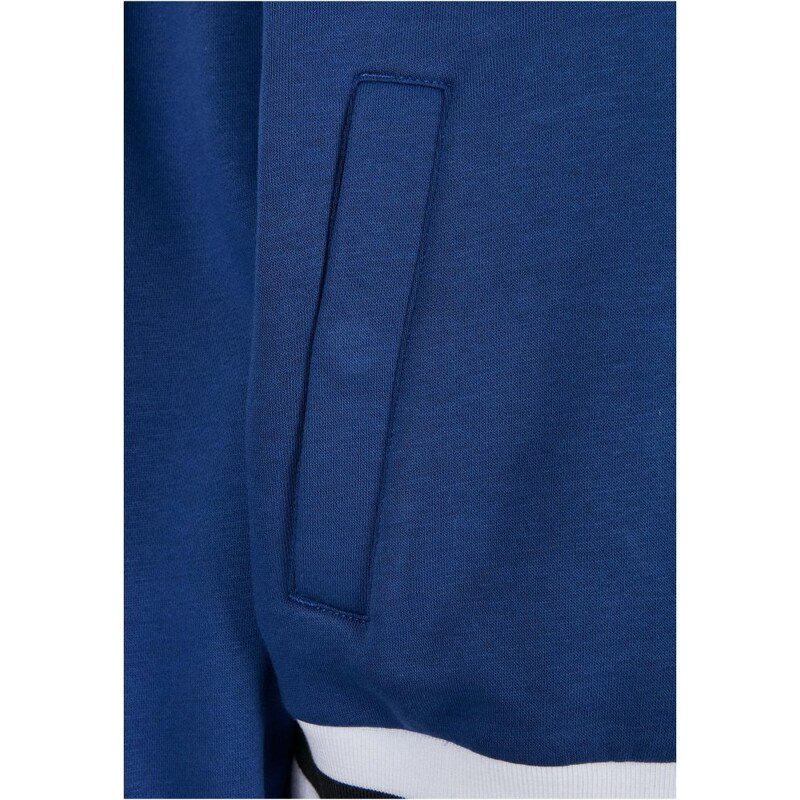 URBAN CLASSICS Ladies Oversized College Sweat Jacket - spaceblue