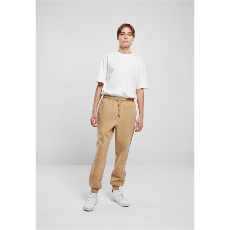 Pánské tepláky Urban Classics Basic Sweatpants - světle hnědé