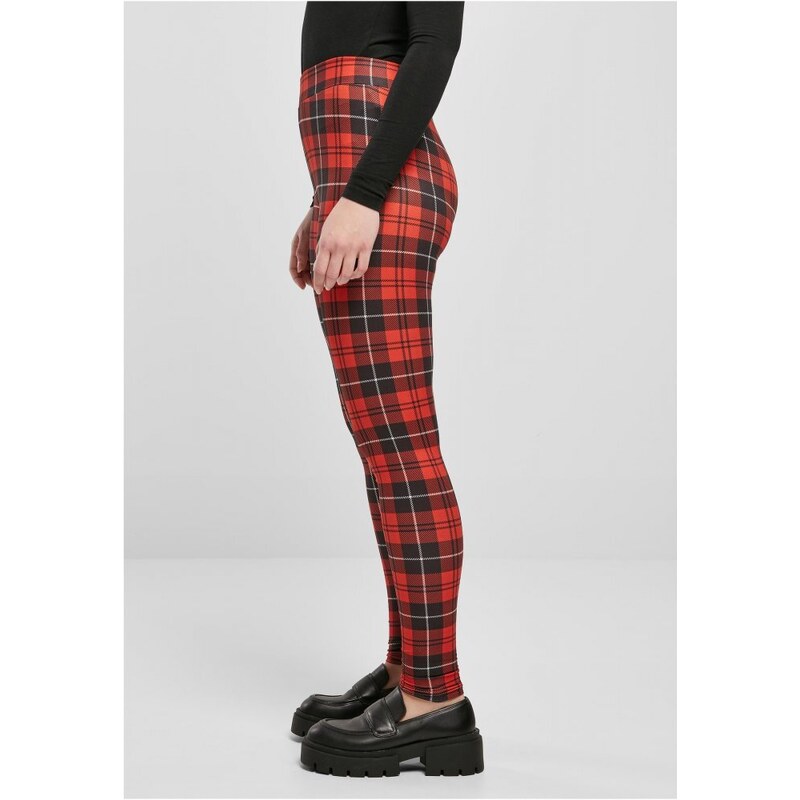 URBAN CLASSICS Ladies Soft AOP Leggings - redcheck