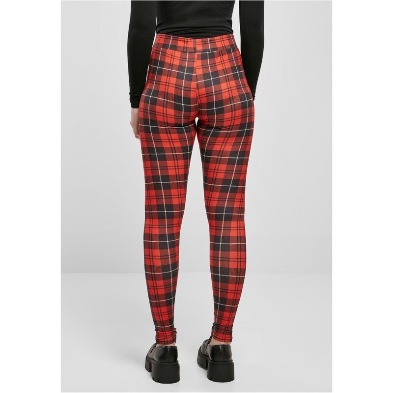 URBAN CLASSICS Ladies Soft AOP Leggings - redcheck