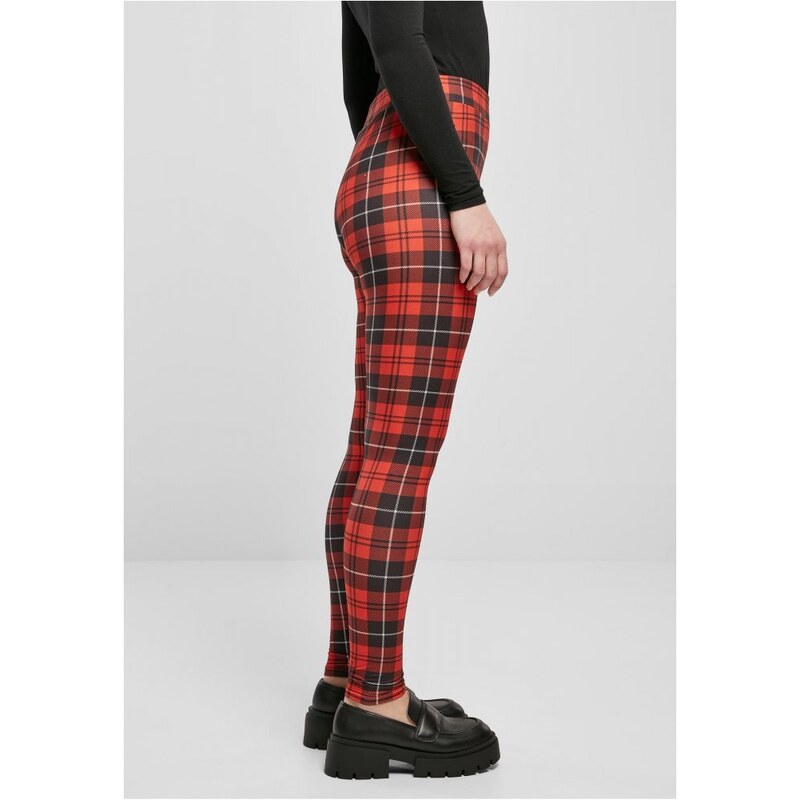 URBAN CLASSICS Ladies Soft AOP Leggings - redcheck