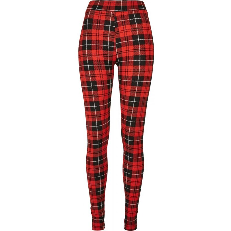 URBAN CLASSICS Ladies Soft AOP Leggings - redcheck 73746587