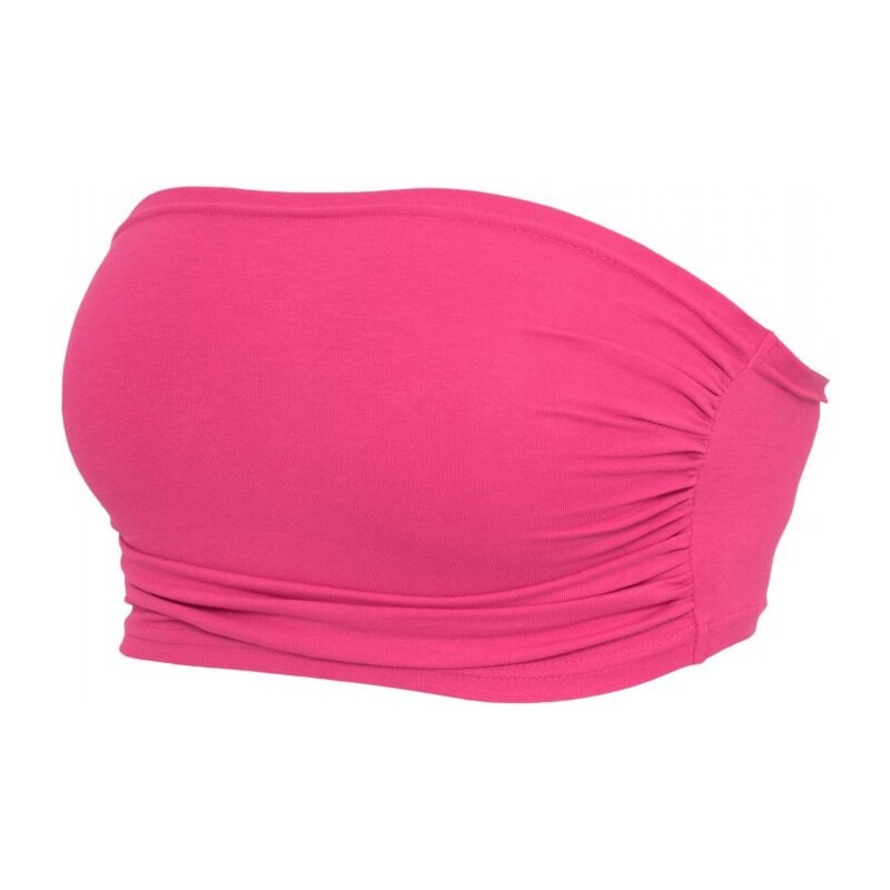 URBAN CLASSICS Ladies Bandeau Top 3-Pack - fuchsia+fuchsia+fuchsia