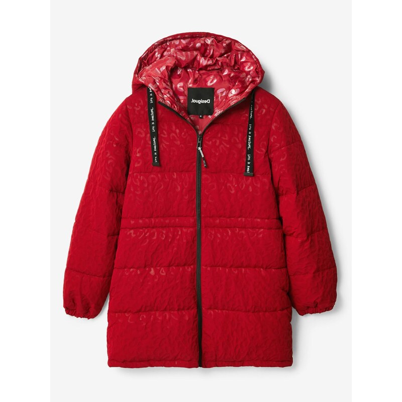 Červená dámská zimní bunda Desigual Kalmar - Dámské