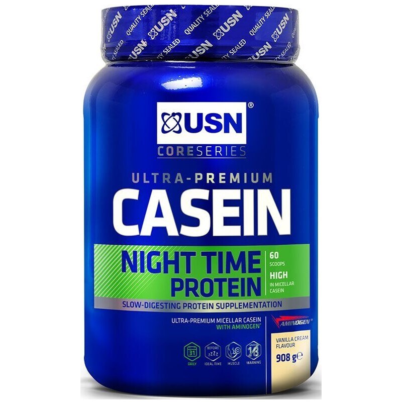 Proteinové prášky USN Casein Protein vanilka 908g un170