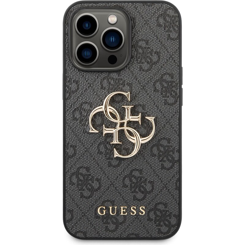 Ochranný kryt pro iPhone 14 Pro - Guess, 4G Logo Back Gray