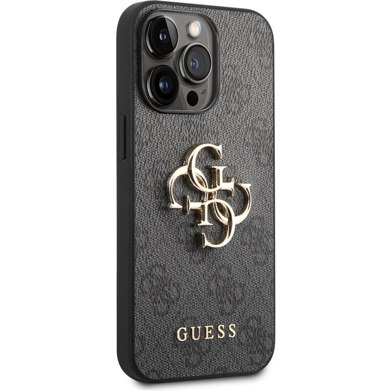 Ochranný kryt pro iPhone 14 Pro - Guess, 4G Logo Back Gray