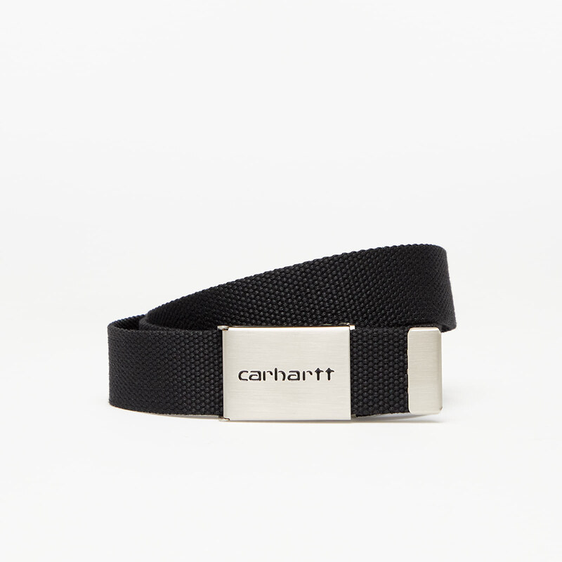 Pásek Carhartt WIP Clip Belt Chrome Black Universal