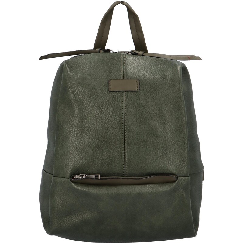 Turbo bags Dámský koženkový designový batůžek/taška Alfredo, zelená 112652806
