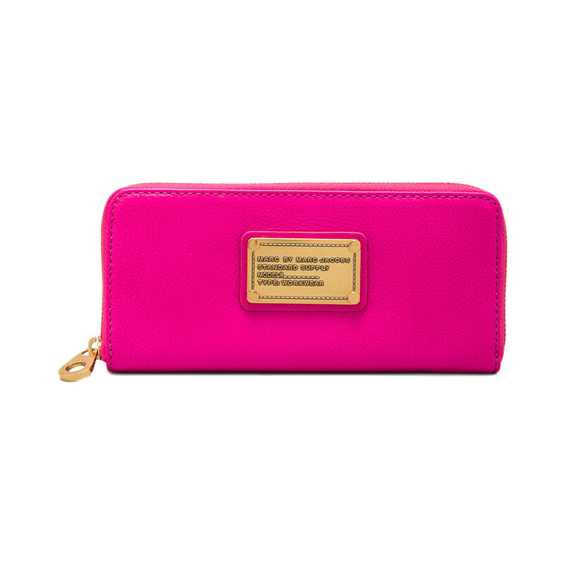 Marc by Marc Jacobs Classic Q Slim Zip Around in Pink